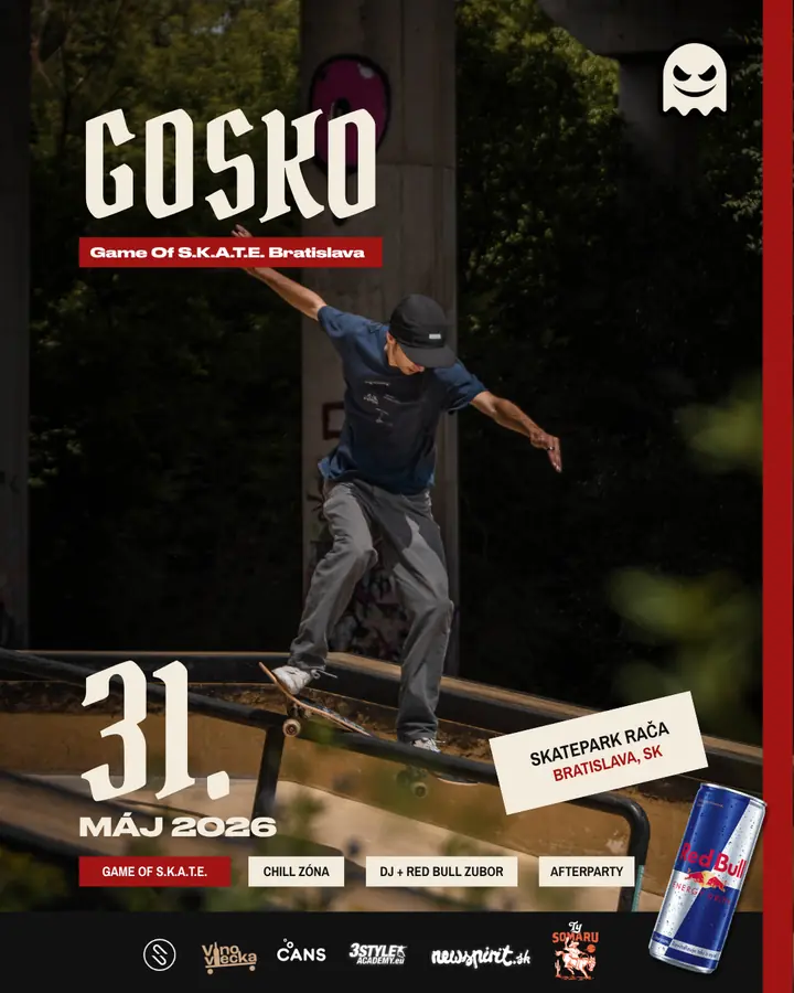 Plagát skate súťaže GOSko