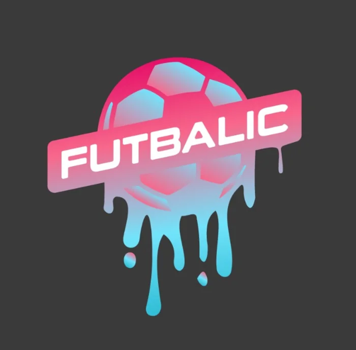 Logo Futbalic s farebnou loptou