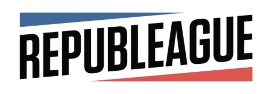 Logo REPUBLEAGUE na bielom pozadí